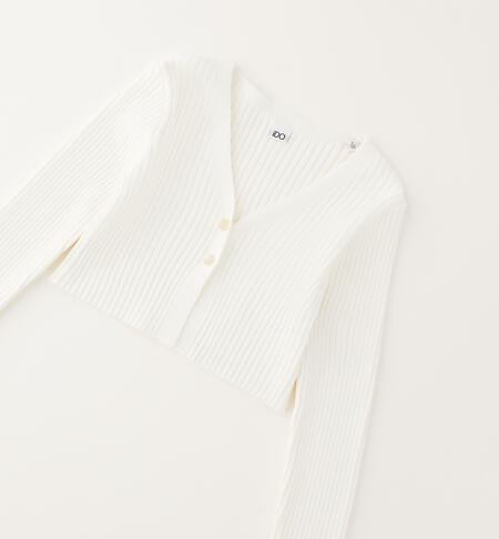 Cardigan iDO per ragazza PANNA-0112