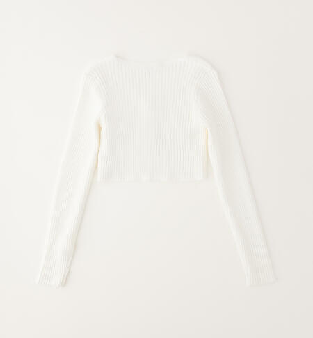 Cardigan iDO per ragazza PANNA-0112