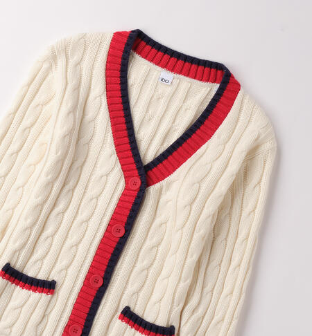 Cardigan iDO ragazza PANNA-0112