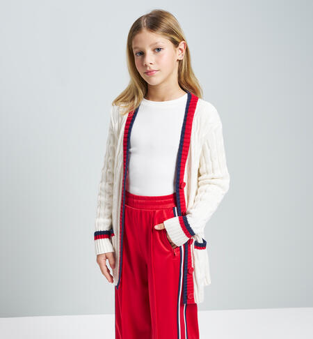 Cardigan iDO ragazza PANNA