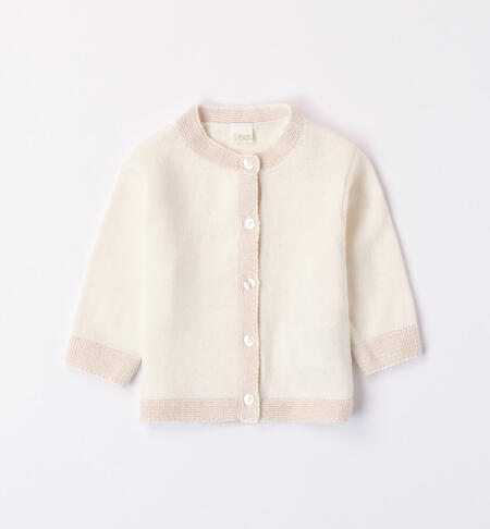 Cardigan in tricot for babies CREAM