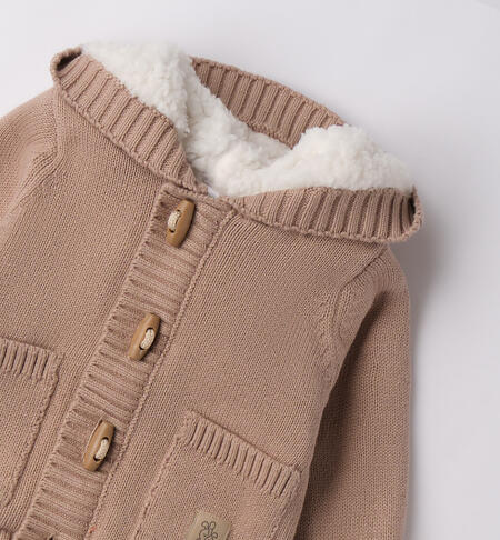 Cardigan invernale neonato TORTORA -0928