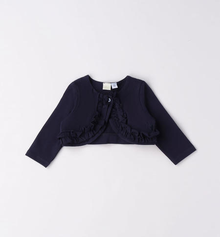 Cardigan neonata con ruches da 1 a 24 mesi iDO NAVY-3854