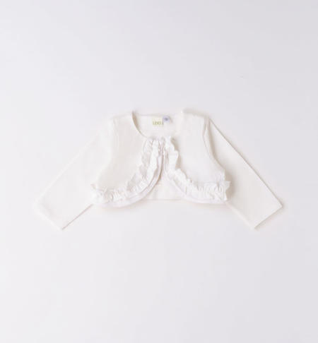 iDO baby girl cardigan with ruffles from 1 to 24 months PANNA-0112