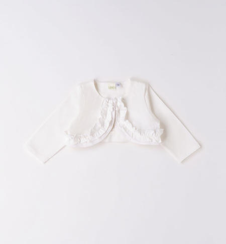 Cardigan neonata con ruches da 1 a 24 mesi iDO PANNA-0112