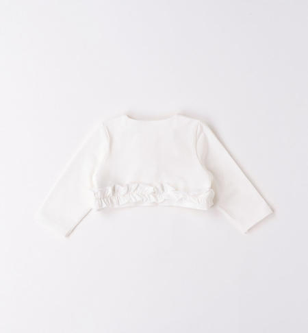 Cardigan neonata con ruches da 1 a 24 mesi iDO PANNA-0112