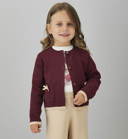 Cardigan per bambina ROSSO