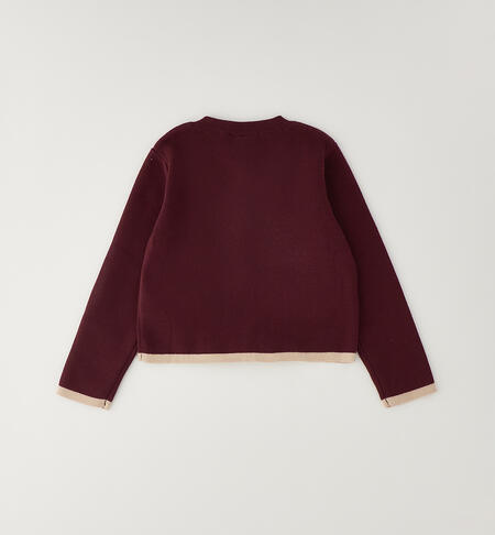 Cardigan for girls BORDEAUX-2953