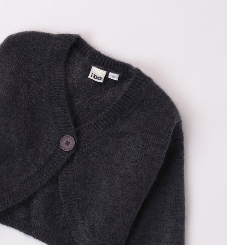 Cardigan per bambina in tricot da 9 mesi a 8 anni iDO ANTRACITE-3848