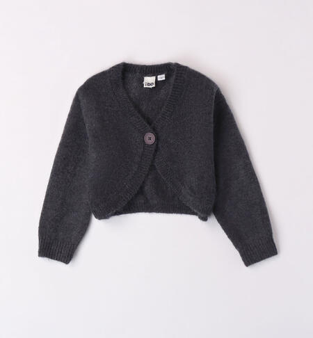 Cardigan per bambina in tricot da 9 mesi a 8 anni iDO ANTRACITE-3848