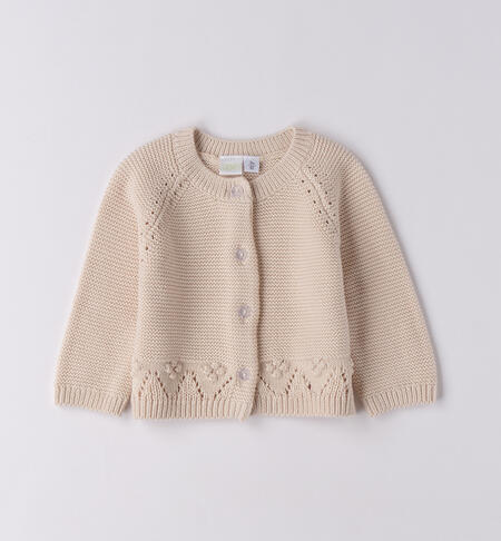 Cardigan per neonata ECRU'-0164