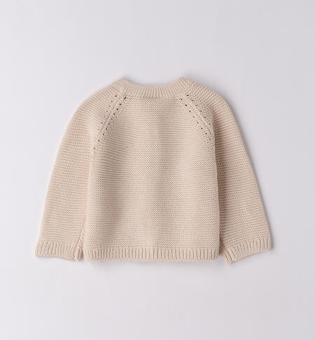 Cardigan per neonata ECRU'-0164