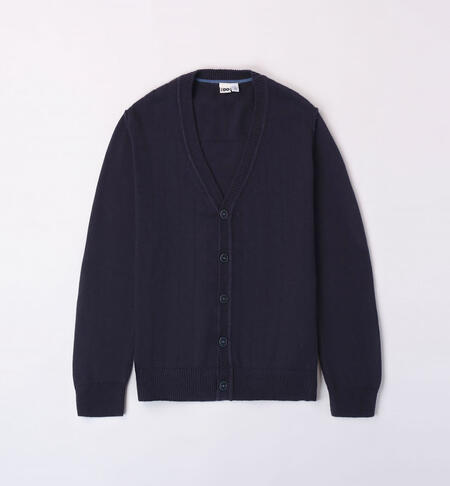 Cardigan per ragazzo in tricot BLU