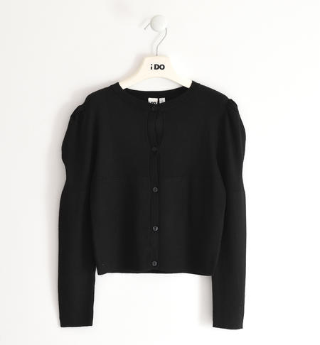 Cardigan ragazza in tricot - da 8 a 16 anni iDO NERO-0658