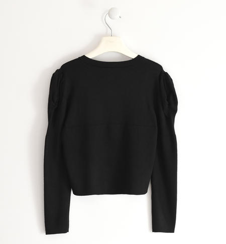 Cardigan ragazza in tricot - da 8 a 16 anni iDO NERO-0658