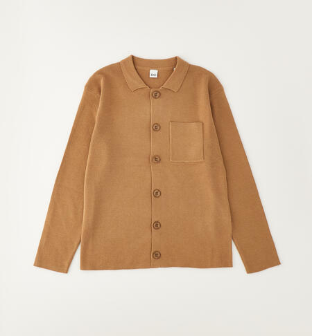100% cotton boys' cardigan BEIGE