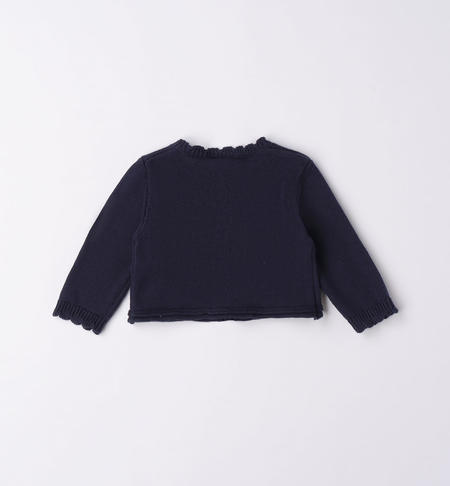 iDO openwork cardigan for baby girl from 1 to 24 months NAVY-3854