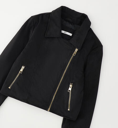 iDO girls' biker jacket NERO-0658