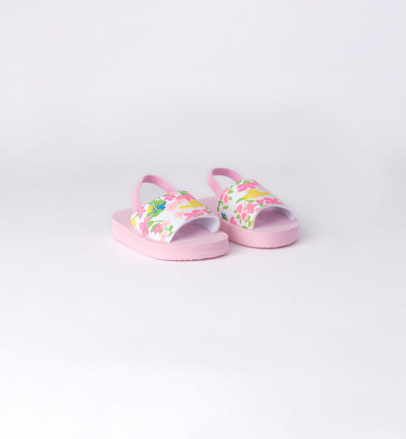 Ciabatte mare bambina fiorellini da 9 mesi a 8 anni iDO ROSA-2411