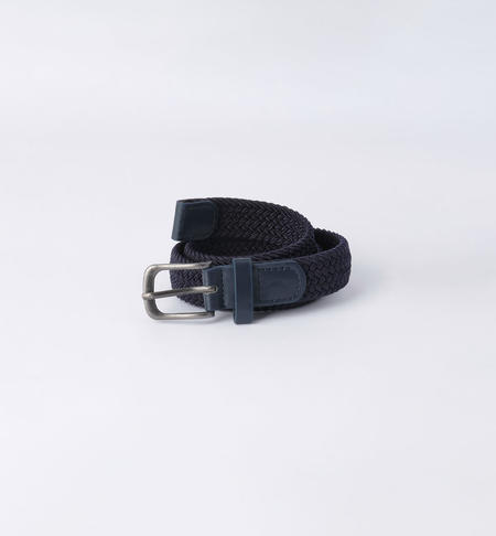 iDO braided belt for boys from 9 months to 8 years NAVY-3854
