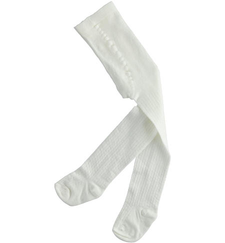 Collant bambina in cotone - da 9 mesi a 8 anni iDO PANNA-0112