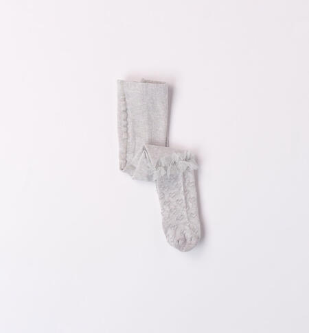 iDO tights with hearts for age 0 to 24 months GRIGIO MELANGE-8992