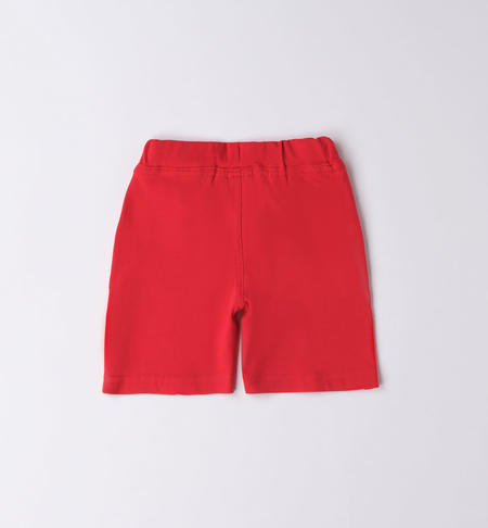 Comfortable iDO shorts for boys from 9 months to 8 years ROSSO-2256