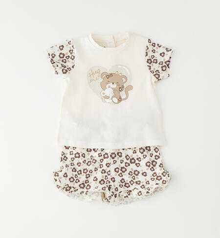 2-piece newborn set CREAM