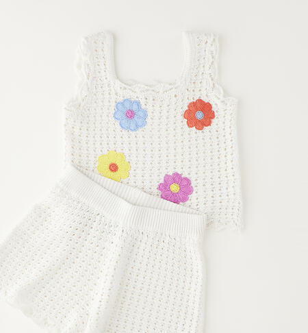 Completino bambina 100% cotone BIANCO-0113