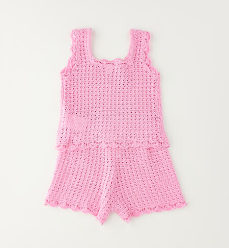 Completino bambina 100% cotone ROSA-2419