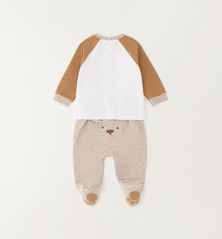 Two-piece baby outfit BIANCO-0113