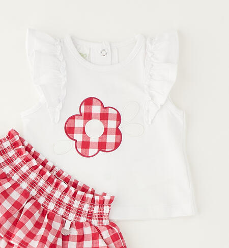 Completino estivo per neonata BIANCO-0113