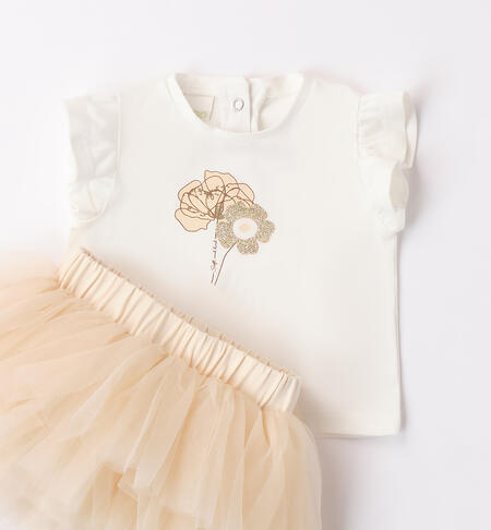 Baby girl outfit with skirt PANNA-0112