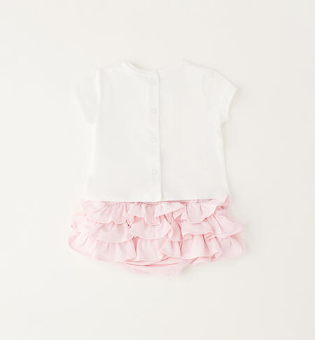 Summer baby girl outfit BIANCO-0113
