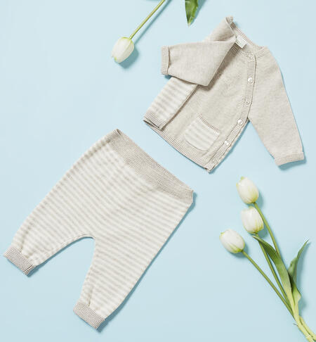 Baby outfit in tricot BEIGE