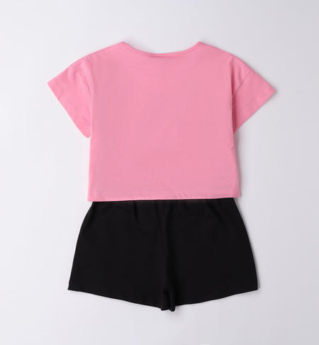 Completino ragazza estivo da 8 a 16 anni iDO ROSA BUBBLE-2421