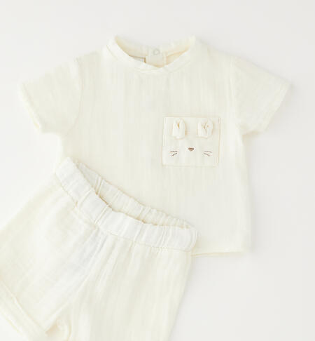 Unisex baby romper suit MILK-0111