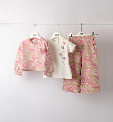 Completo 3 pezzi bambina BEIGE-ROSA-6BSH