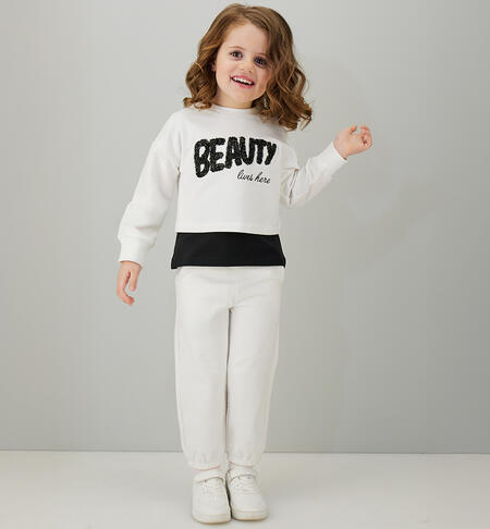 Girls' 3-piece suits WHITE