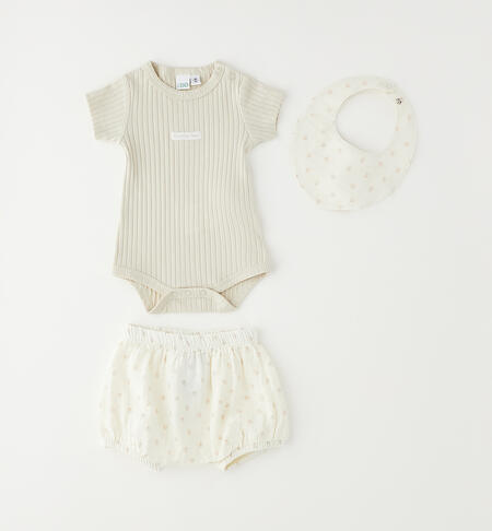 3-piece unisex set BEIGE