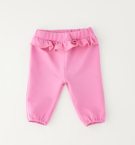 3-piece baby girl outfit BIANCO-ROSA-6BWA