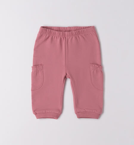 Completo 3 pezzi neonata ROSA ANTICO-2748