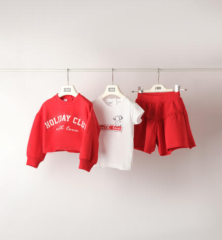 Completo bambina 3 pezzi ROSSO