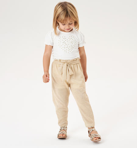 Completo bambina con cuore da 9 mesi a 8 anni iDO PANNA-0112