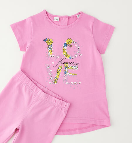 Completo bambina con leggins ROSA-2415