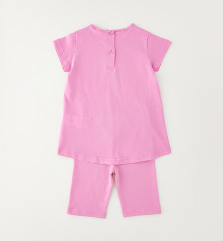 Completo bambina con leggins ROSA-2415