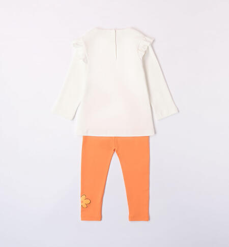iDO outfit with small flowers for girls aged 9 months to 8 years PANNA-0112