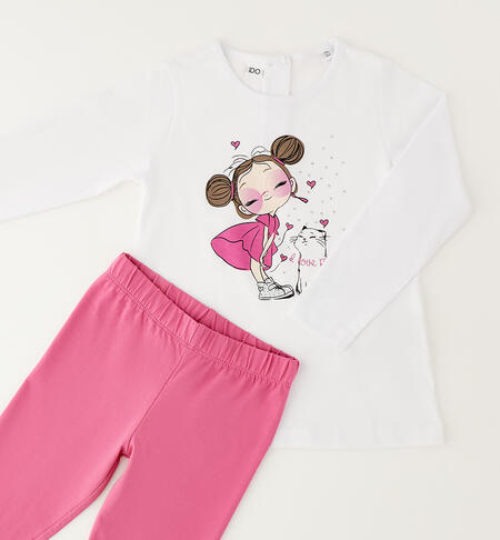 Girls' sports suits BIANCO-0113