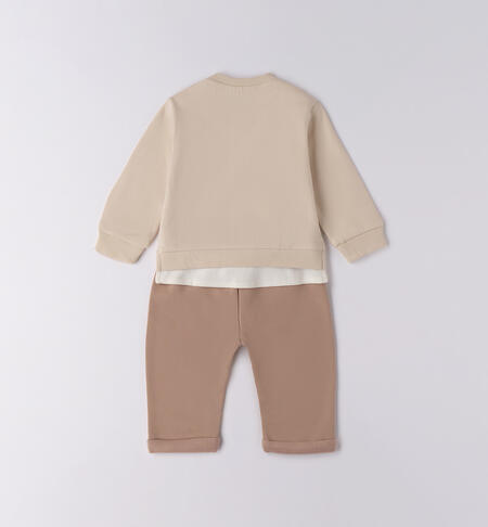 Completo bambino sportivo ECRU'-0164