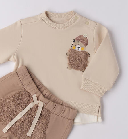 Completo bambino sportivo ECRU'-0164